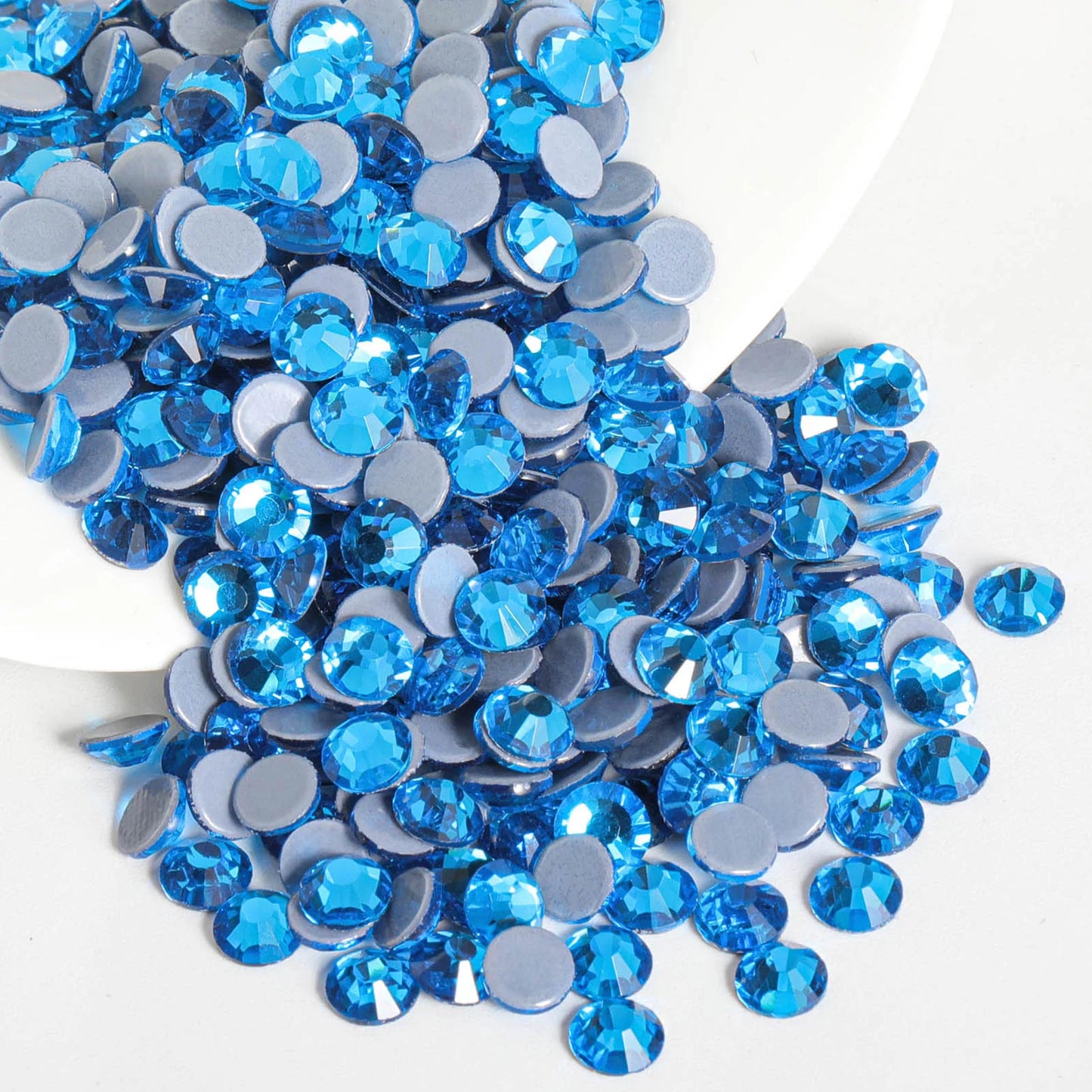 Hotfix Rhinestones, Crystal Rhinestones for Crafts Clothes DIY Decoration- Capri Blue