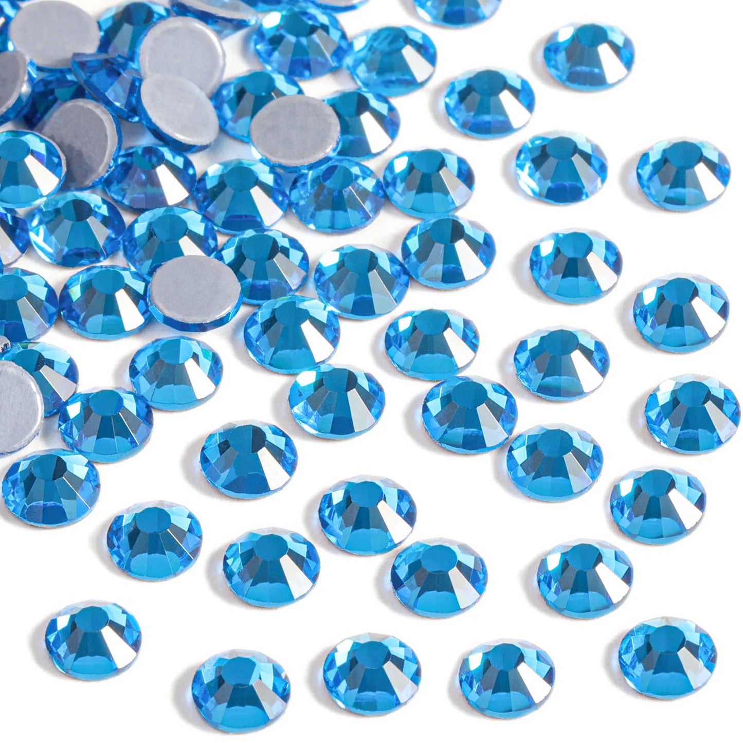 Hotfix Rhinestones, Crystal Rhinestones for Crafts Clothes DIY Decoration- Capri Blue