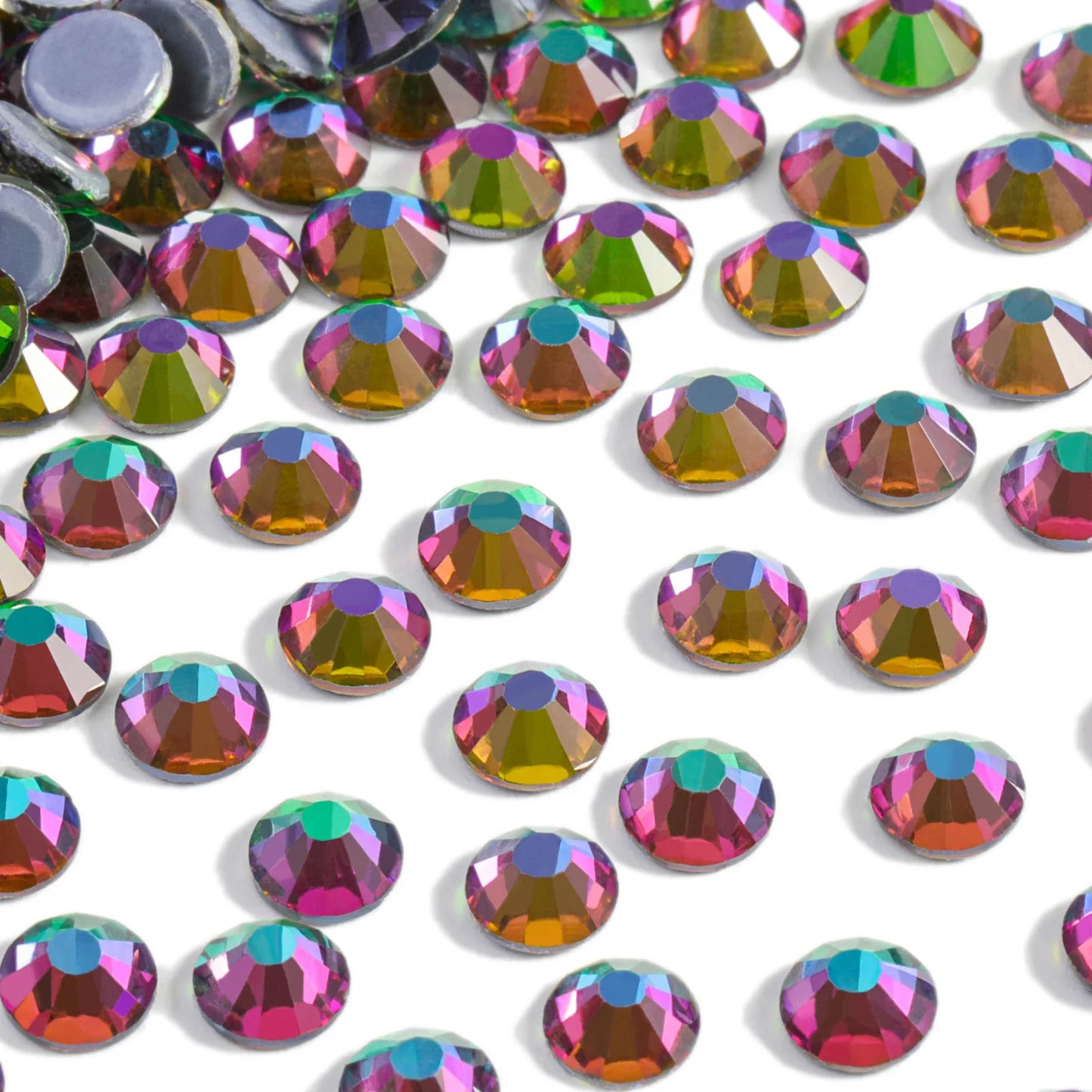 Hotfix Rhinestones, Crystal Rhinestones for Crafts Clothes DIY Decoration-Green Volcano