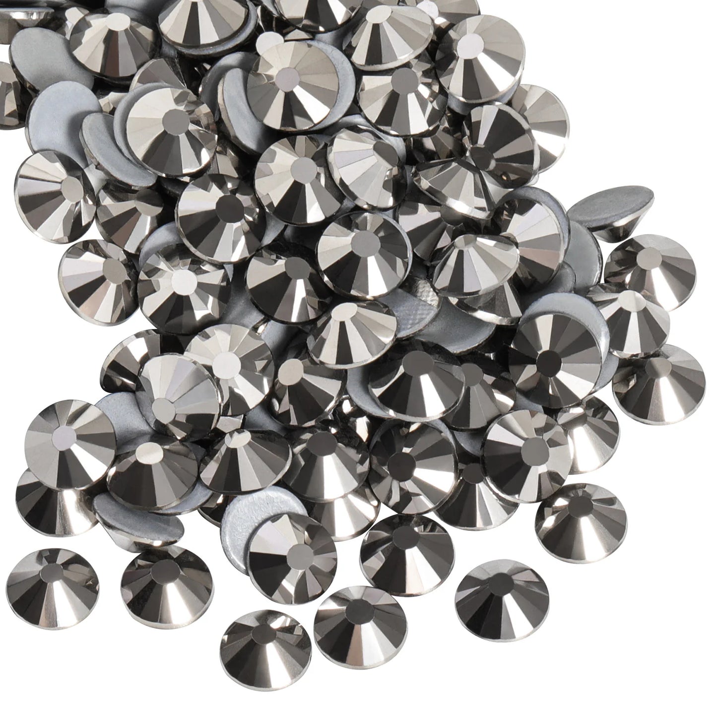 Hotfix Rhinestones, Crystal Rhinestones for Crafts Clothes DIY Decoration- Hematite