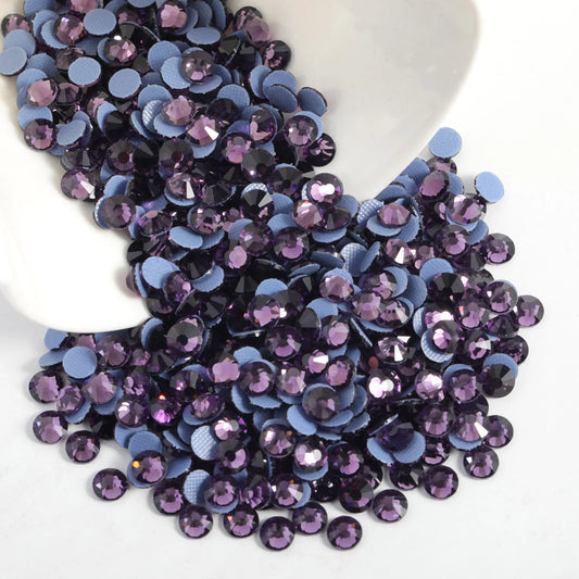 Hotfix Rhinestones, Crystal Rhinestones for Crafts Clothes DIY Decoration-Tanzanite